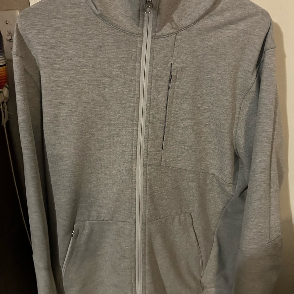 Lululemon Athletica Gray Zip Up Sweater with Classic Hood